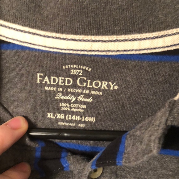 faded glory collared shirt - Picture 2 of 4
